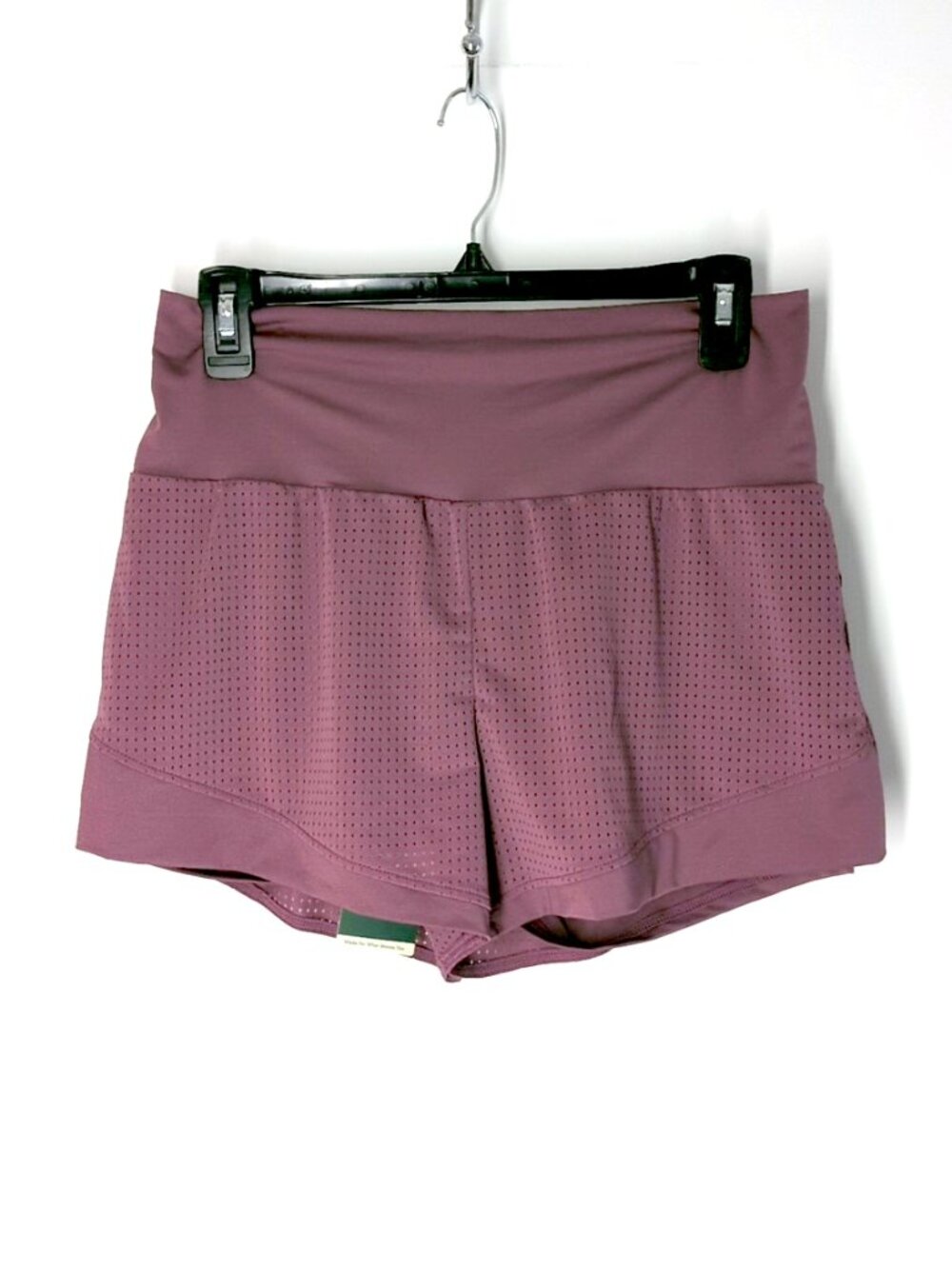 Halara High Waisted Mesh Back 2-in-1 Casual Shorts 2" Nocturne purple L NWT